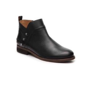 Franco Sarto Leather Kelton Bootie in Black